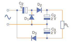 Figura 4 - Triplicador de tensión de onda completa.
