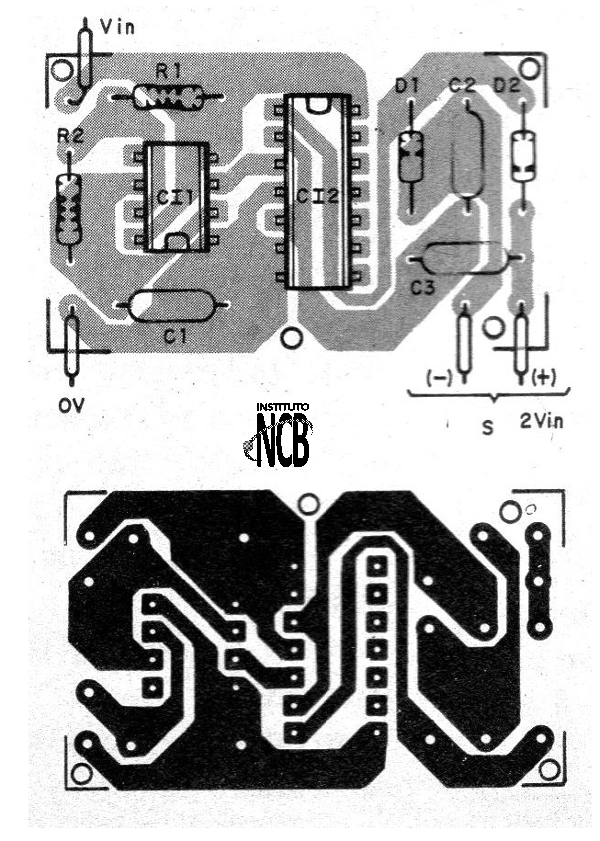 Figura 2 - Placa de circuito impreso para el montaje
