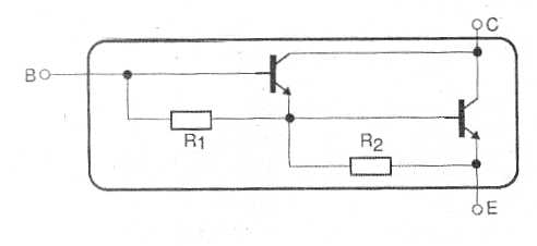 Figura 2 - Transistor Darlington NPN.
