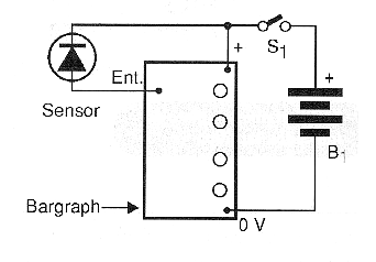 Figura 5 - Medidor de temperatura usando un diodo común como sensor.
