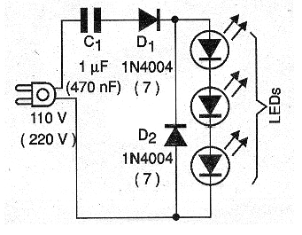 Figura 1- Circuito simple para 1 LED
