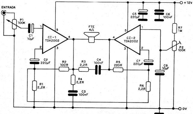     Figura 3 - Diagrama de un canal del amplificador
