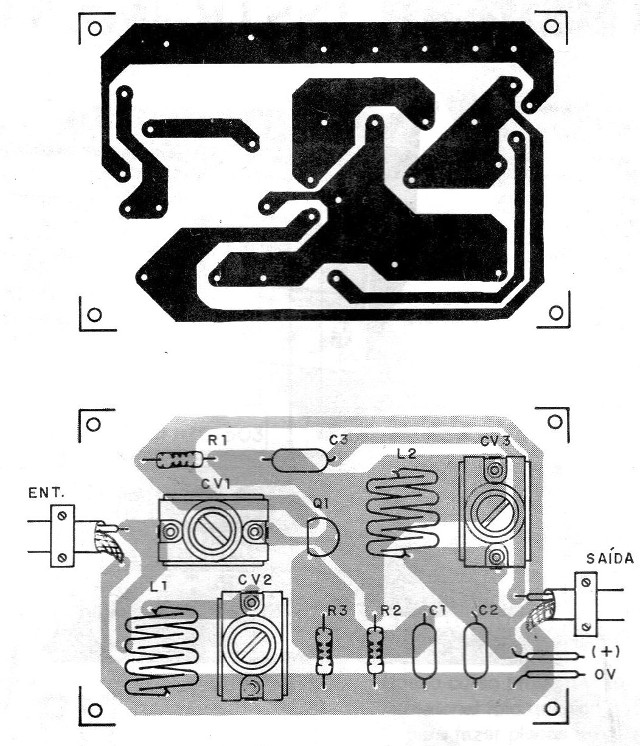 Figura 4 - Placa de circuito impreso para el montaje
