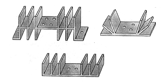 Figura 1  -  Algunos tipos de radiadores de calor
