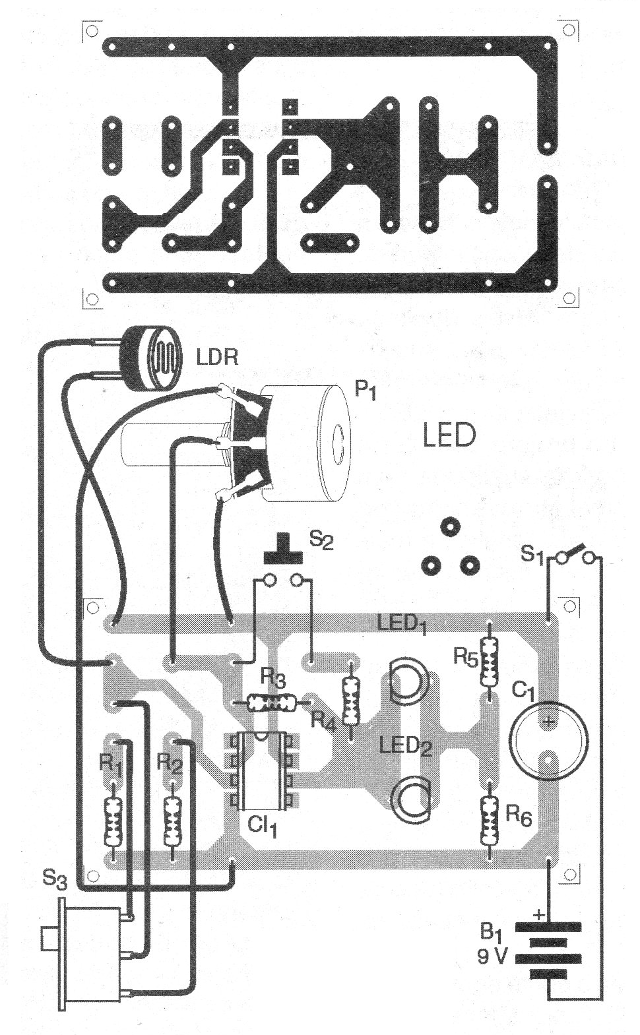 Figura 13 - Placa para el comparador de luz
