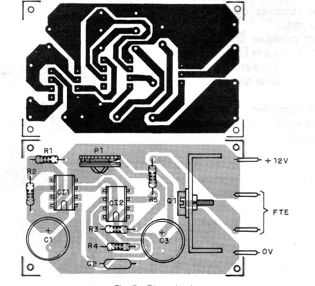 Figura 7 - Placa de circuito impreso para la sirena
