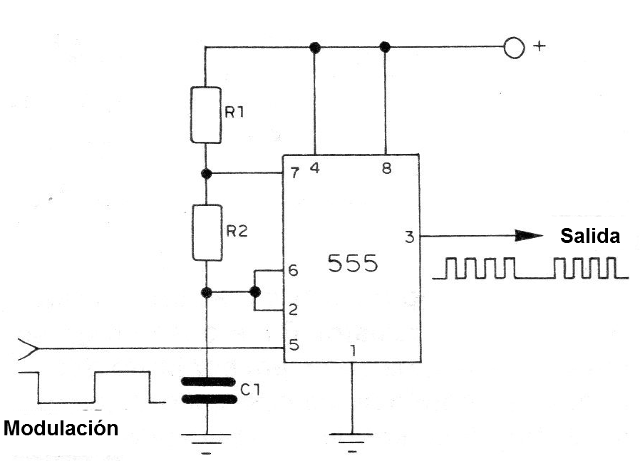 Figura 5 - Controlando el 555 por el pin 5
