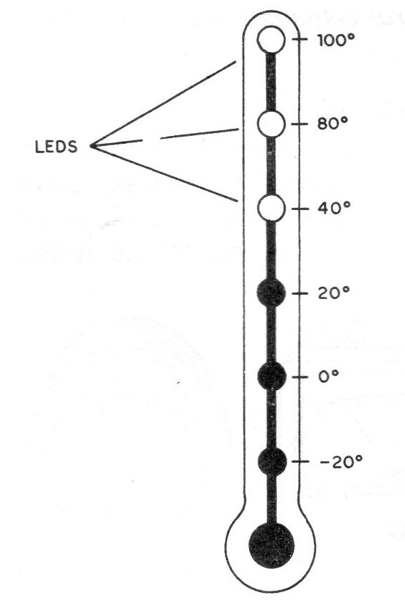 Figura 2 - La escala de LEDs
