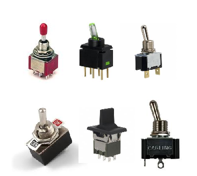 Figura 32 - interruptores simples y múltiples (llaves) que se encuentran en los dispositivos electrónicos.
