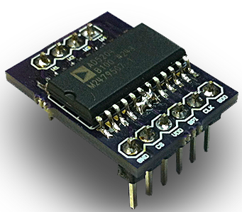 Figura 5 – Breakout board de un circuito integrado
