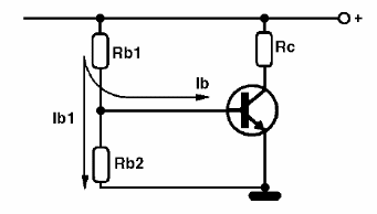   Figura 16 – polarización con dos resistores
