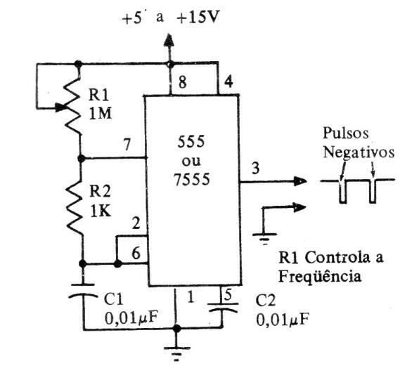 Generador de pulsos com el 555 
