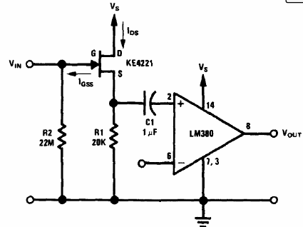 High Input Impedance for the LM380 
