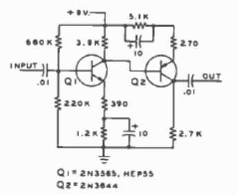 Amplificador con transistores complementarios 
