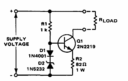 Regulador de corriente 70 mA 
