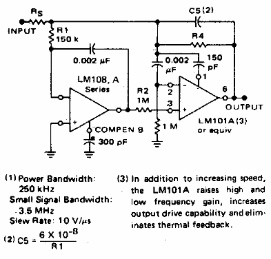 Amplificador sumador con baja corriente de entrada 
