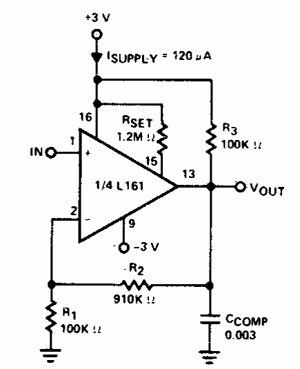 Amplificador de ganancia 10 con el L161 

