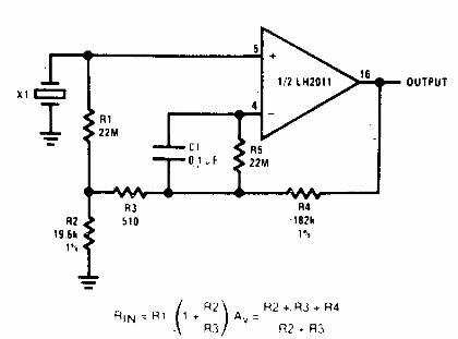 Amplificador de transductor 
