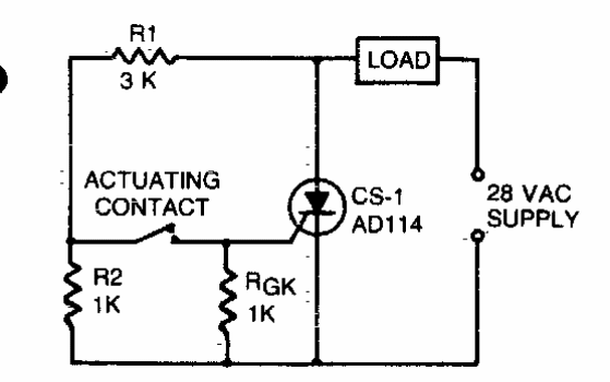 Interruptor de CA con SCR 
