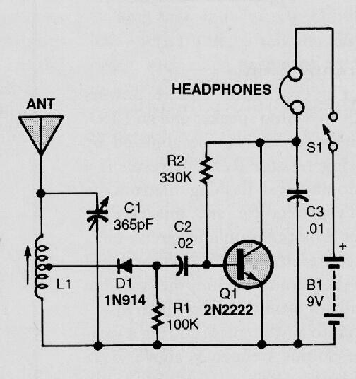 1 Transistor AM Radio 
