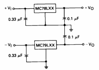 Regulador positivo y negativo de 200 mA MC78Lxx 
