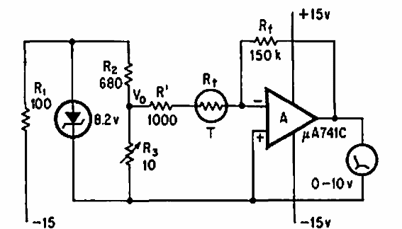 Corrector de linealidad para termistor
