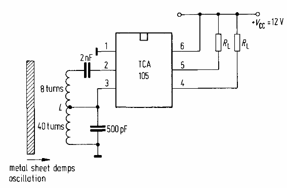 Interruptor inductivo con TCA106 
