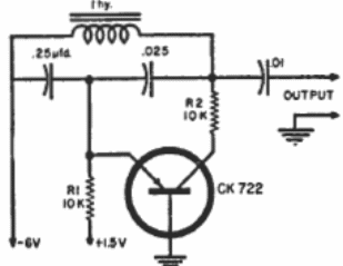Oscilador con 1 transistor 
