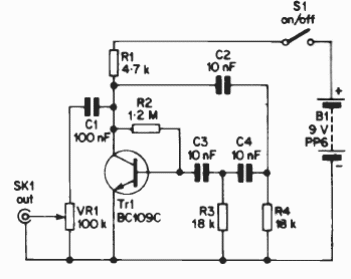 Oscilador con un transistor 
