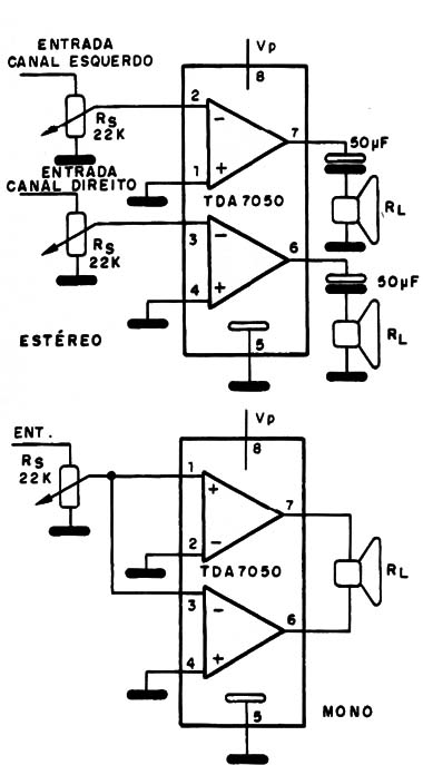 Amplificador Mono y Estereo con lo TDA750

