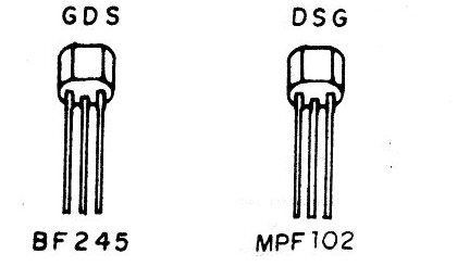    Figura 3 - Terminales de los transistores
