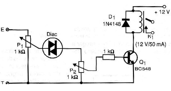Figura 8 – Sensor de tensión mediante DIAC

