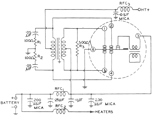 Figura 3 – Fuente completa con vibrador de una edición 1953 del manual de Teletron.
