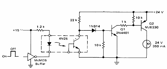 Interfaz CMOS con Aislador Óptico 
