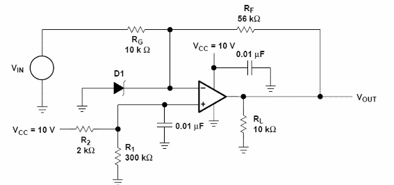 Amplificador Inverter con ganancia 5 
