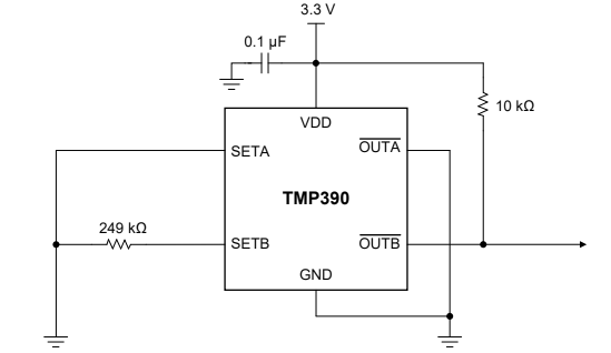 Sensor de temperatura TMP390 para -20º C 
