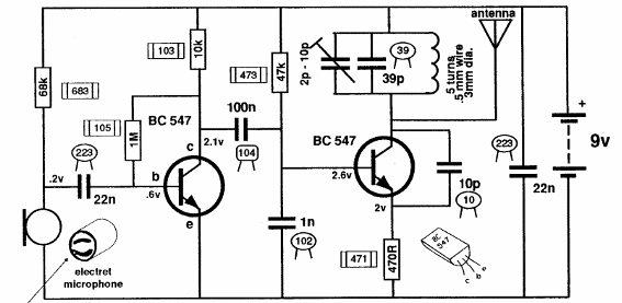 Transmisor FM 800m 
