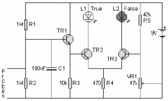 Detector de mentiras LED 
