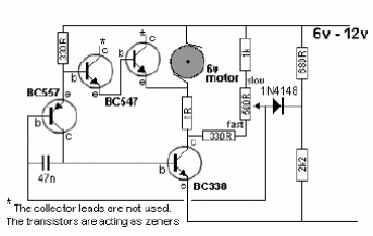 Control de velocidad para motor de 6 a 12 V 
