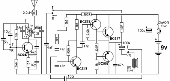 5 Transistor 2 Walk Talkie 
