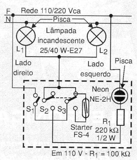 Alarma de lámpara incandescente 
