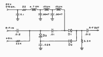Atenuador o interruptor de RF con diodo PIN 
