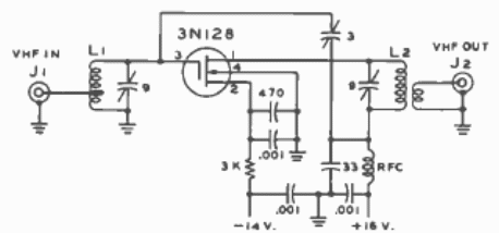 Amplificador MOSFET para VHF
