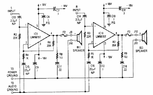 Amplificador de audio 
