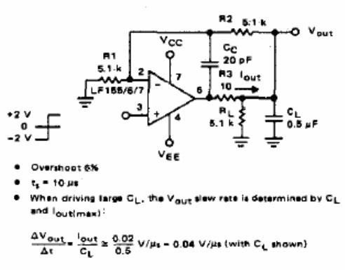 Amplificador para carga capacitiva 
