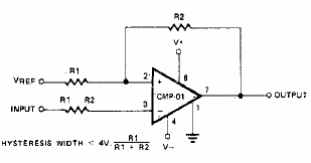 Detector de nivel con histéresis 
