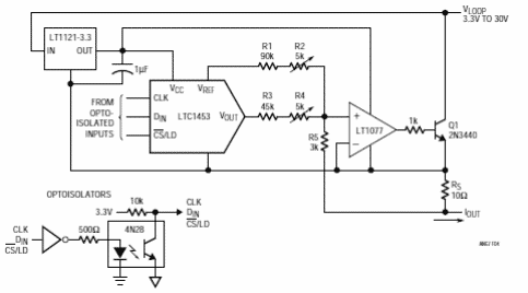 Interfaz 4-20 mA LTC1453 CIR12814S
