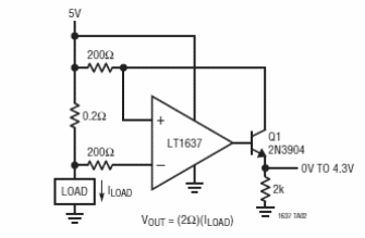 Sensor clásico de corriente de lado alto
