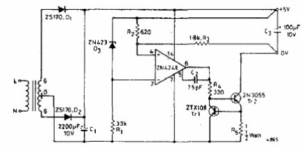 Fuente de alimentación de 5V x 500mA
