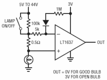 Detector de lámpara quemada 
